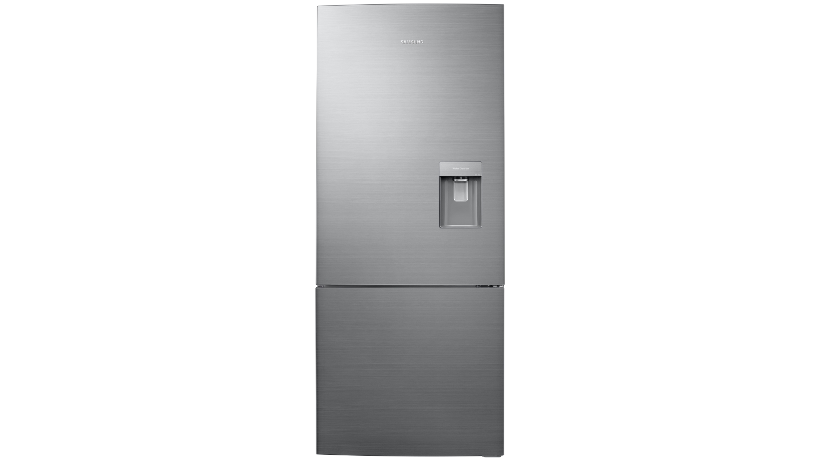 Samsung 424L Bottom Mount Fridge With Water Dispenser Silver Layered