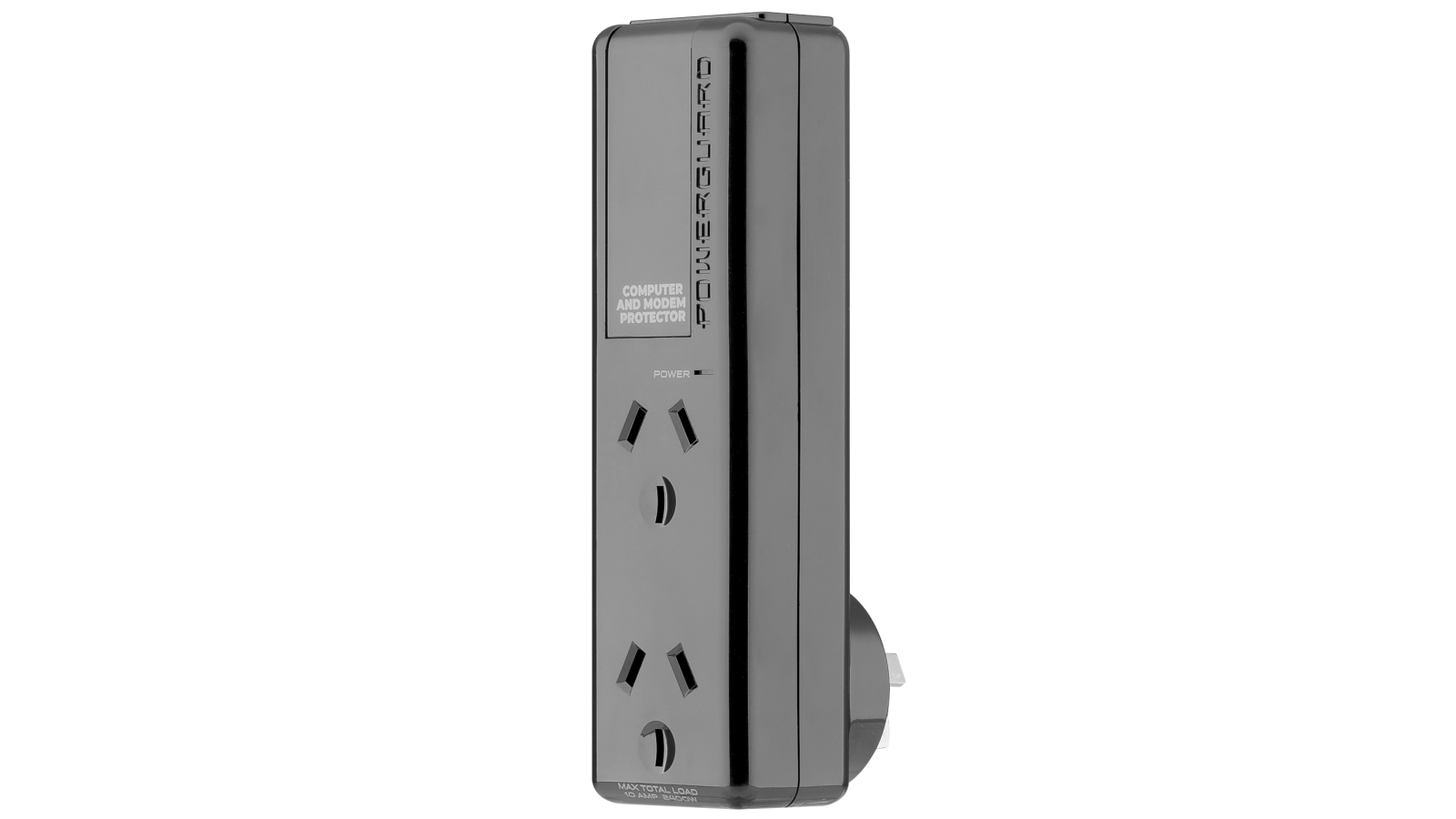 PowerGuard Dual Outlet with Protection Black Joyce Mayne