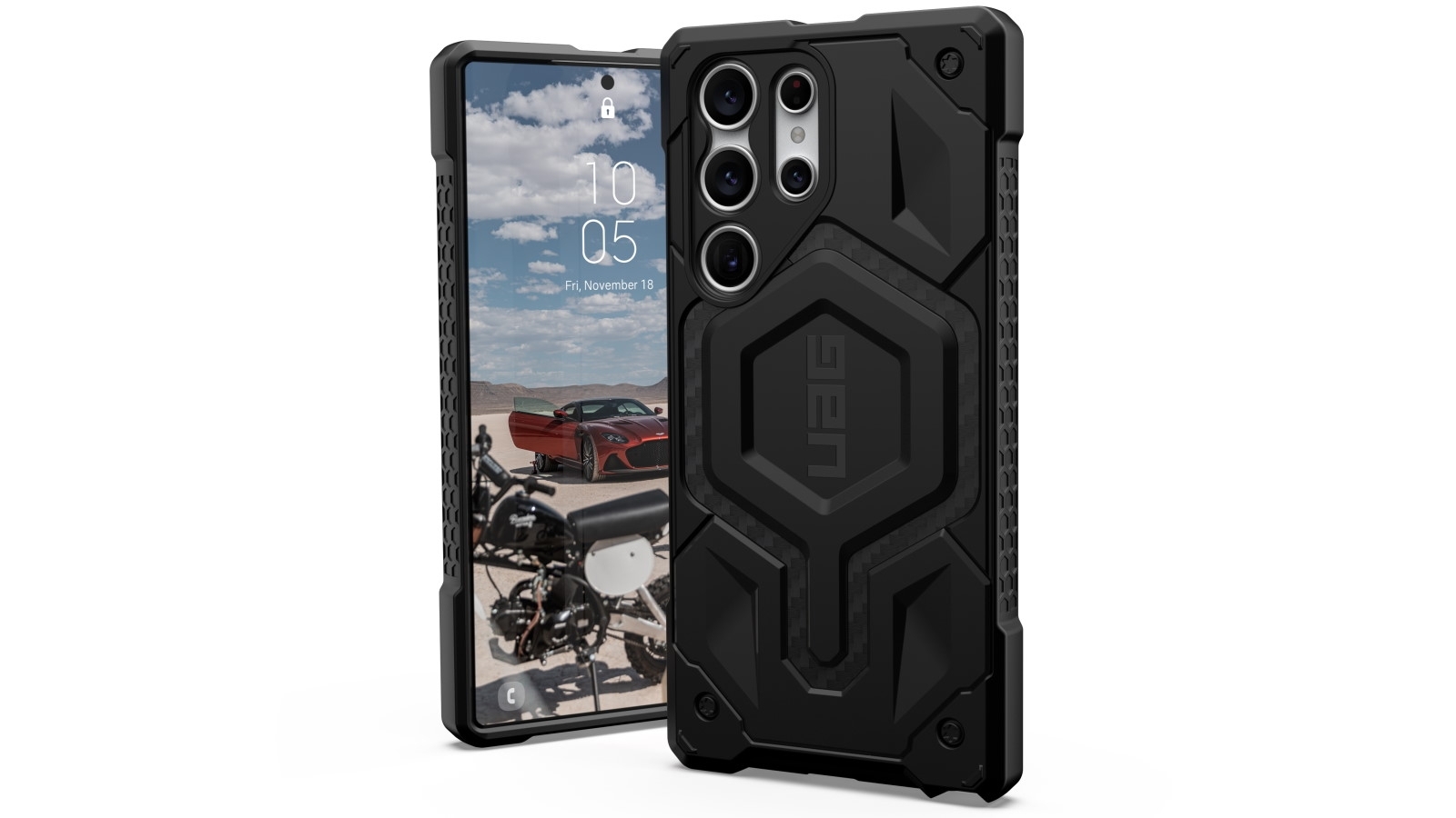 UAG Monarch Pro Case for Galaxy S23 Ultra Carbon Fiber Joyce Mayne