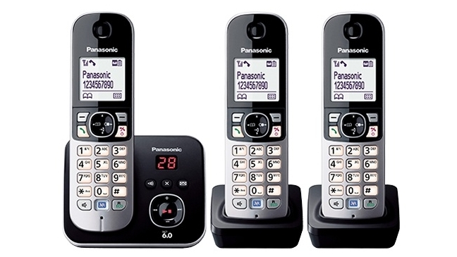 Panasonic DECT Triple Handset Cordless Phone