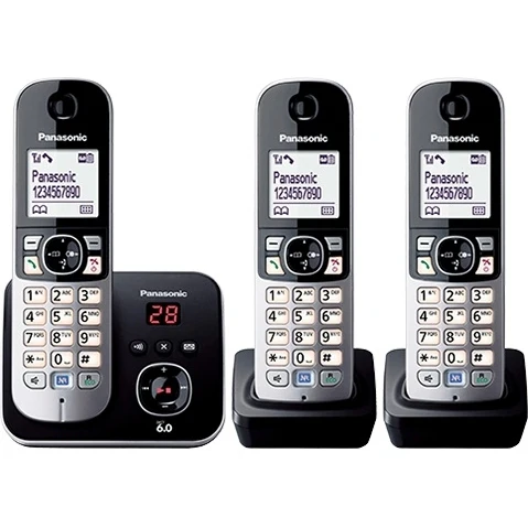 Panasonic DECT Triple Handset Cordless Phone