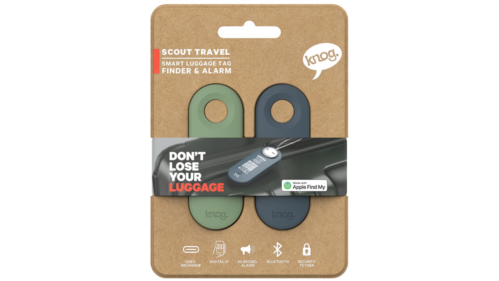 Knog Scout Travel Twin Pack - Blue/Green | Joyce Mayne