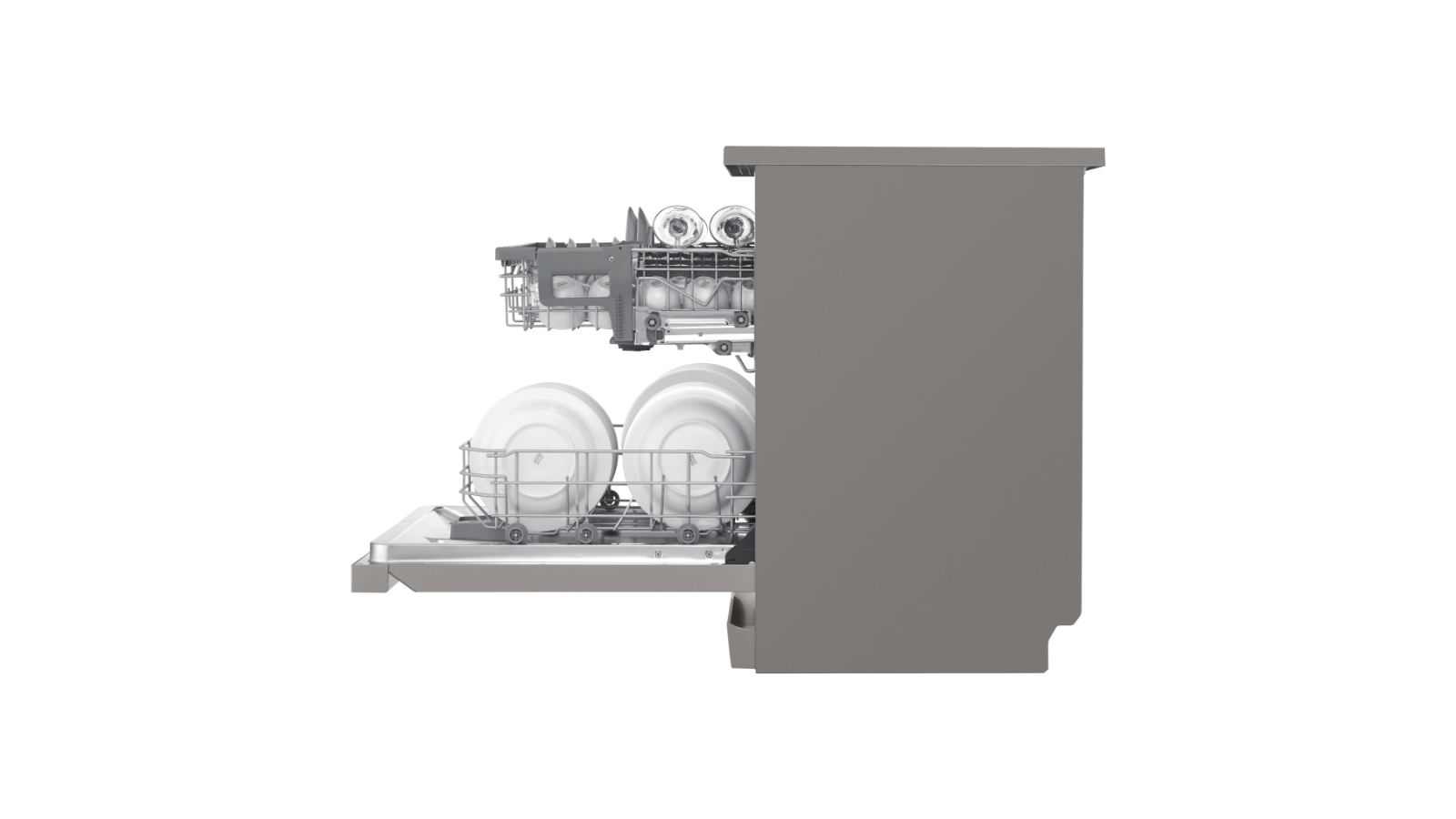 LG 14 Place QuadWash® Dishwasher in Stainless Finish Free Standing Joyce Mayne
