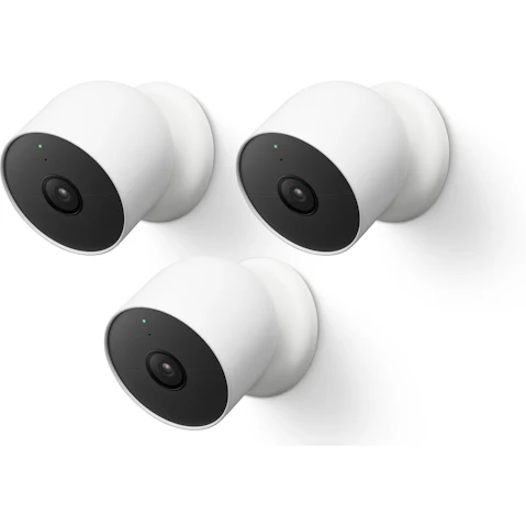 Google Nest Cam (Outdoor or Indoor, Battery) - 3 Pack