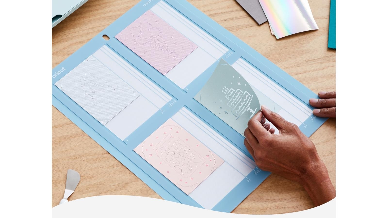 Cricut 30 R40 Rainbow Scales Sampler Insert Cards Joyce Mayne