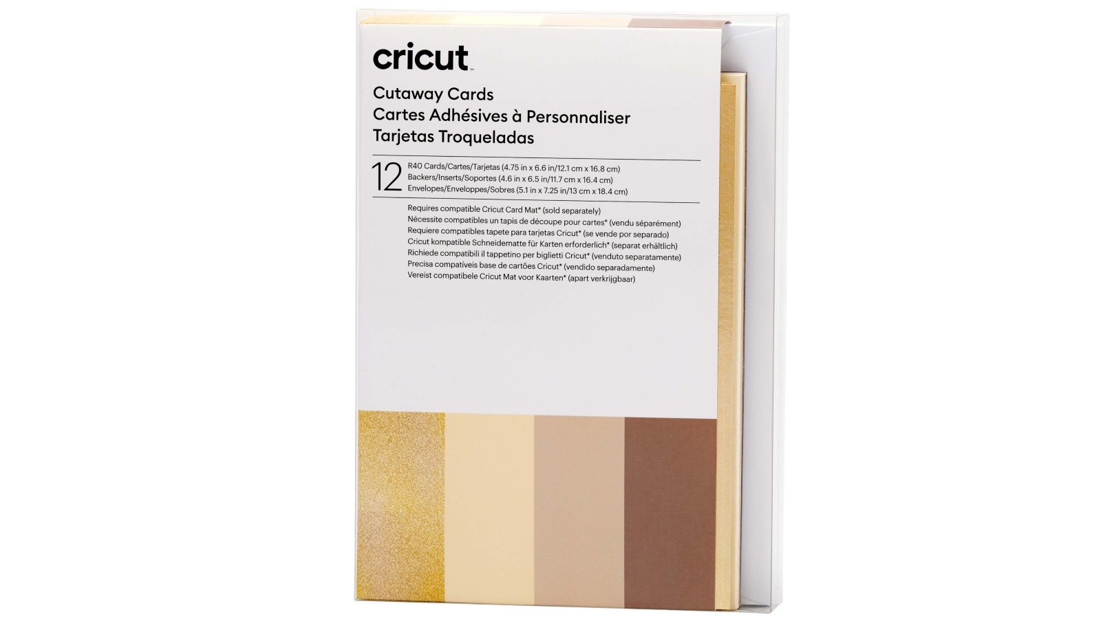 Cricut R40 Mix Neutral Sample Cutaway Cards Joyce Mayne