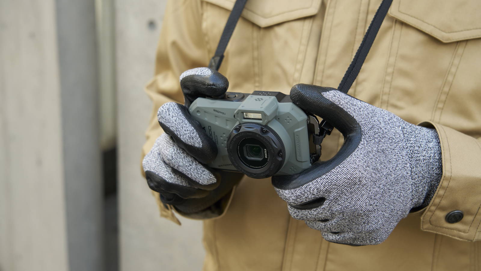 Pentax WG-1000 Waterproof Compact Camera - Olive | Joyce Mayne