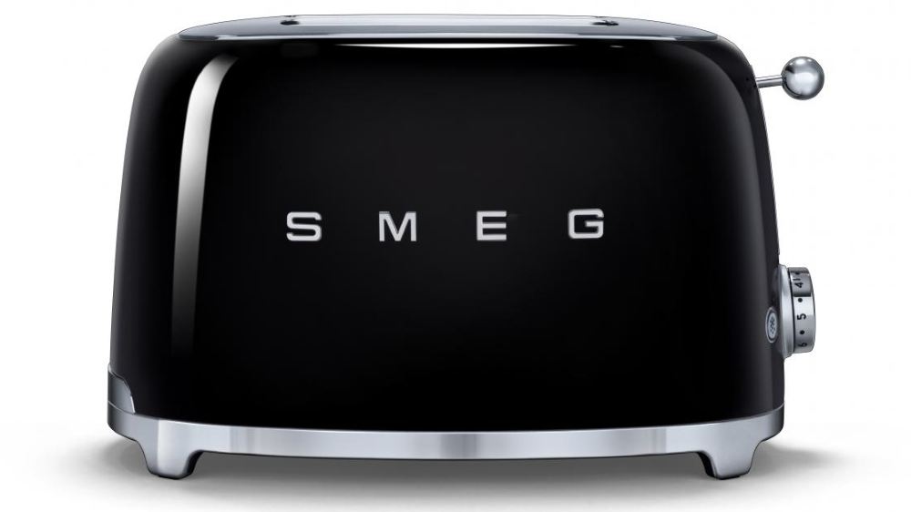 Smeg 50's Retro Style 2 Slice Toaster Black Joyce Mayne