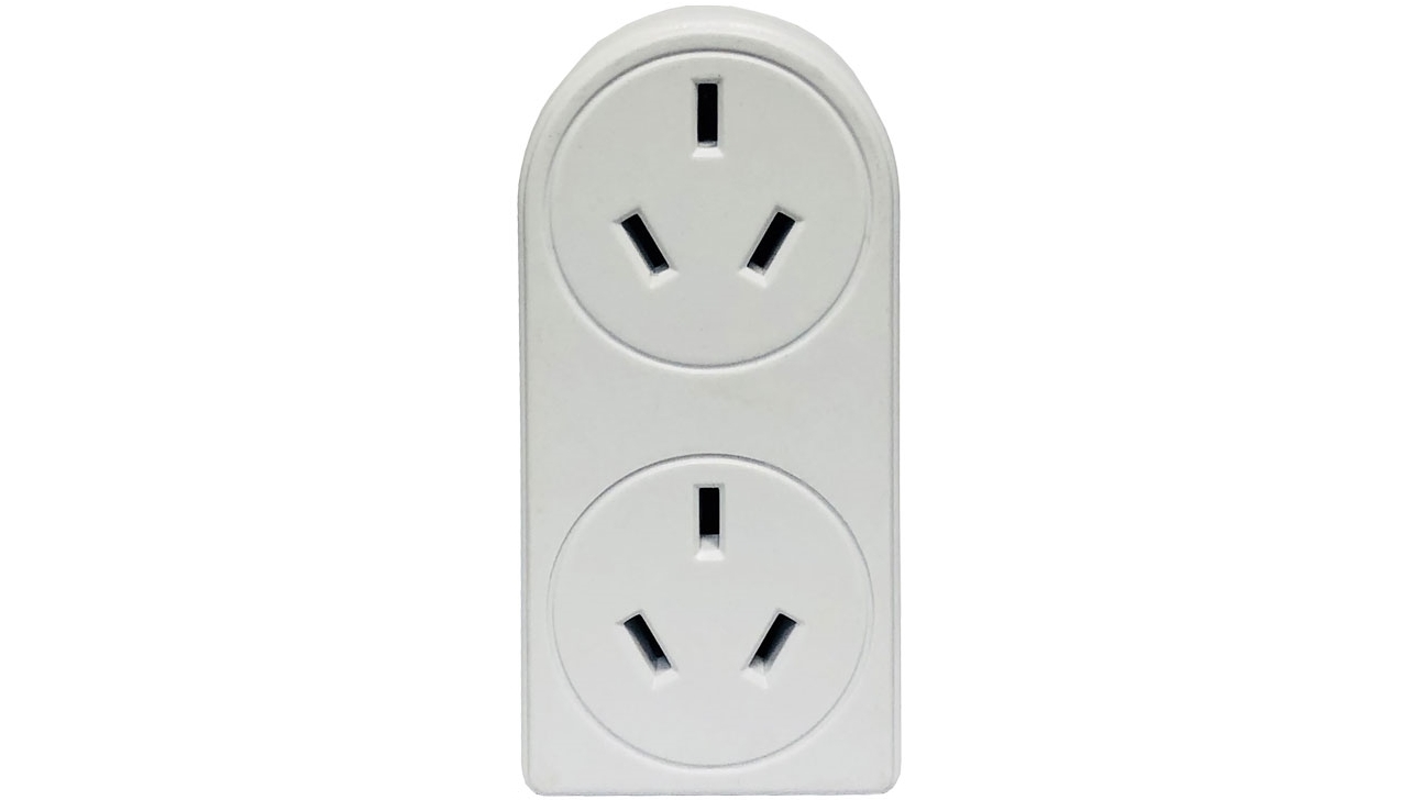 Vanco Power Outlet Vertical Double Adapter