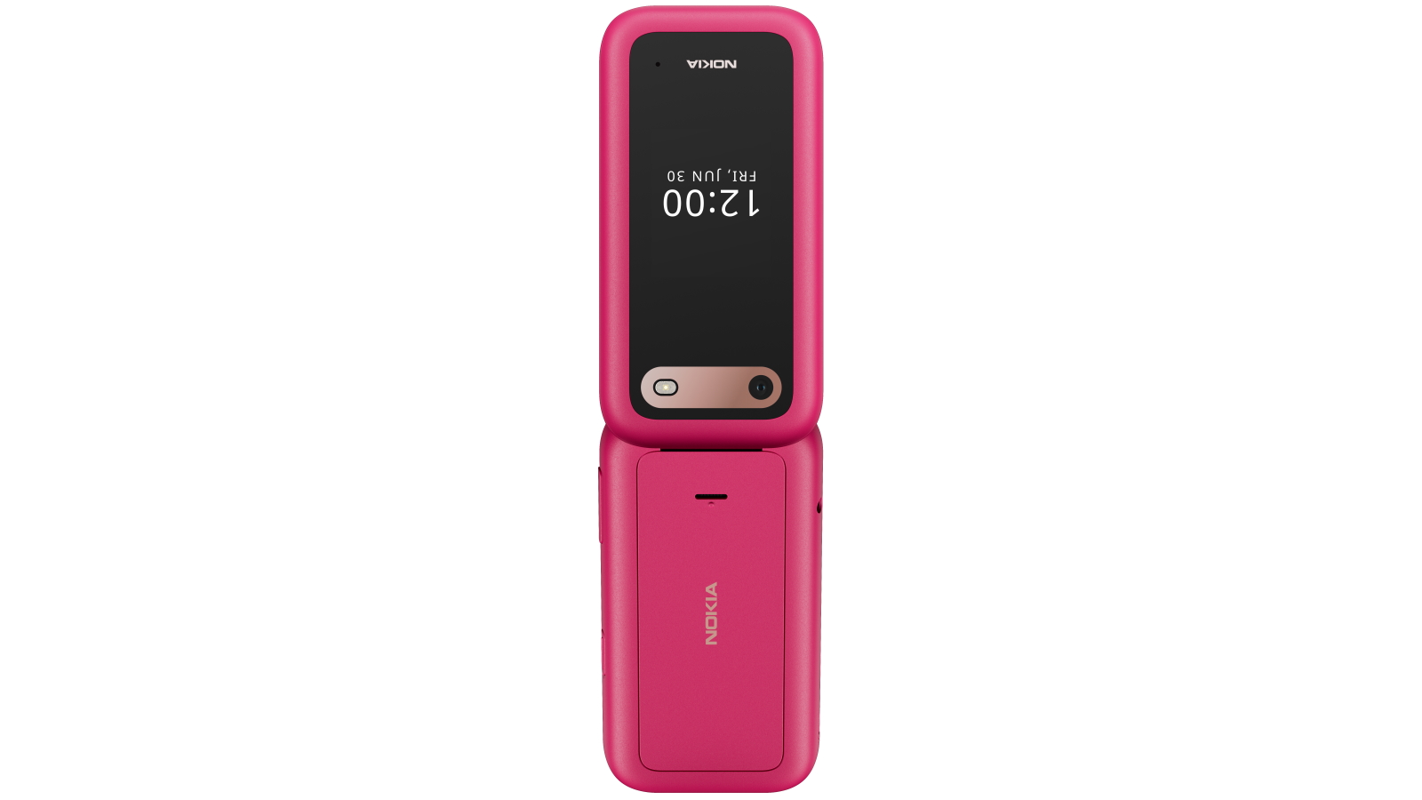 Pink Smartphone 本体 Nokia 2660 Flip 4G Pop Pink Color Review - YouTube