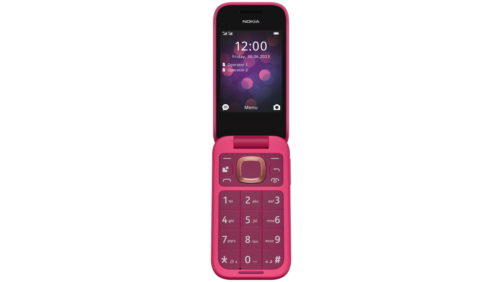 Pink Smartphone 本体 Nokia 2660 Flip - 128 MB - Pop Pink (Unlocked) for sale online | eBay