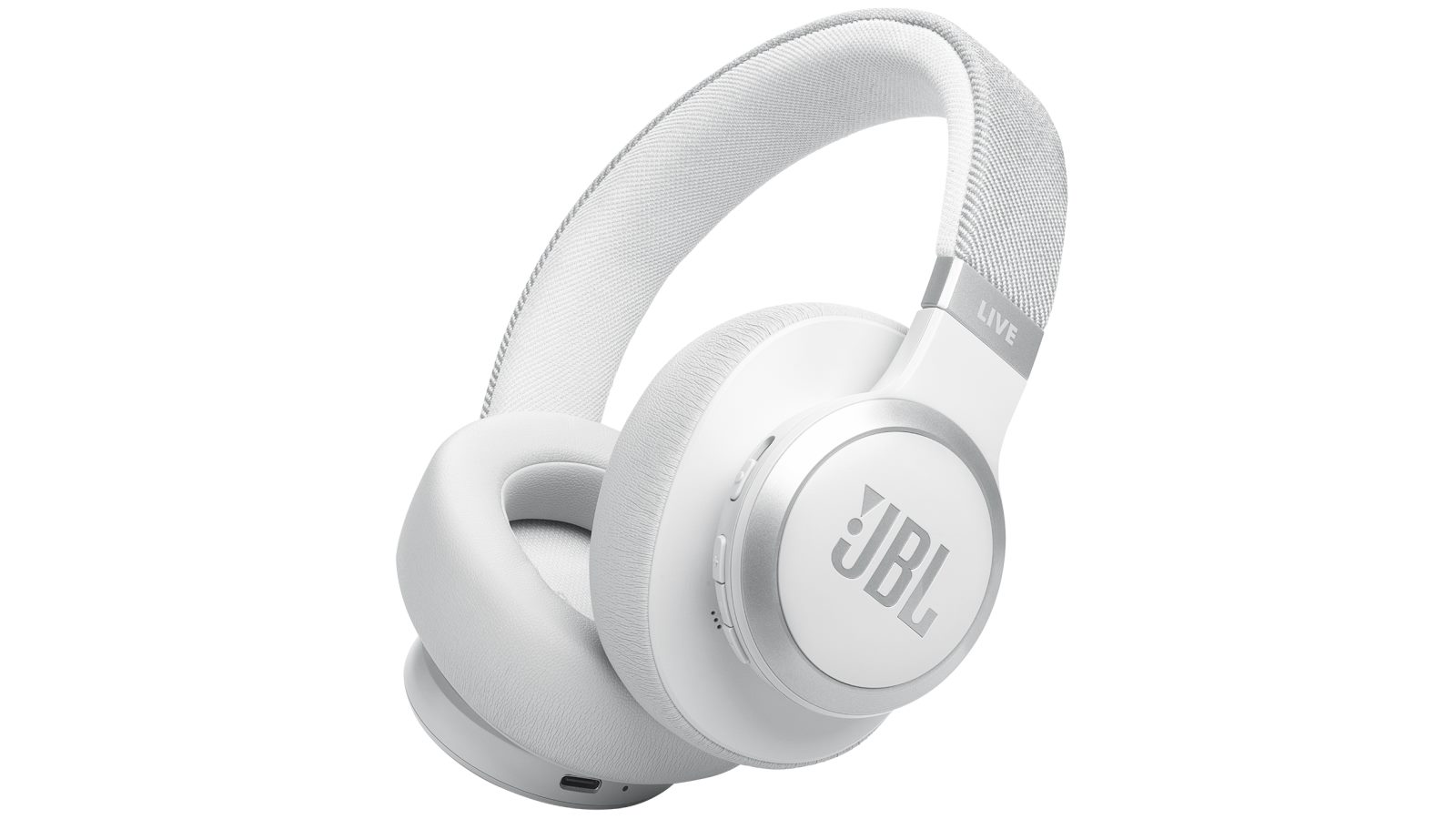 JBL Live 770 True Adaptive Noise Cancelling Wireless Over-Ear Headphones - White