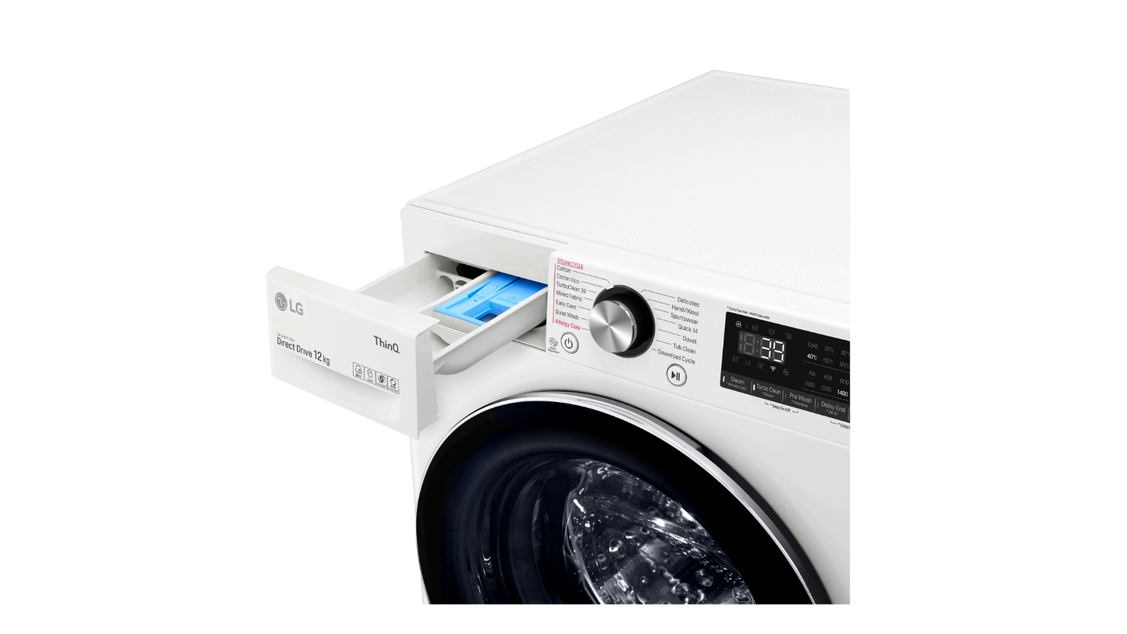 LG Series 9 12kg Front Load Washing Machine with Turbo Clean 360