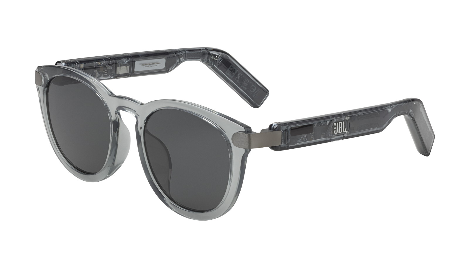 JBL Soundgear Frames Round Audio Glasses - Onyx | Joyce Mayne
