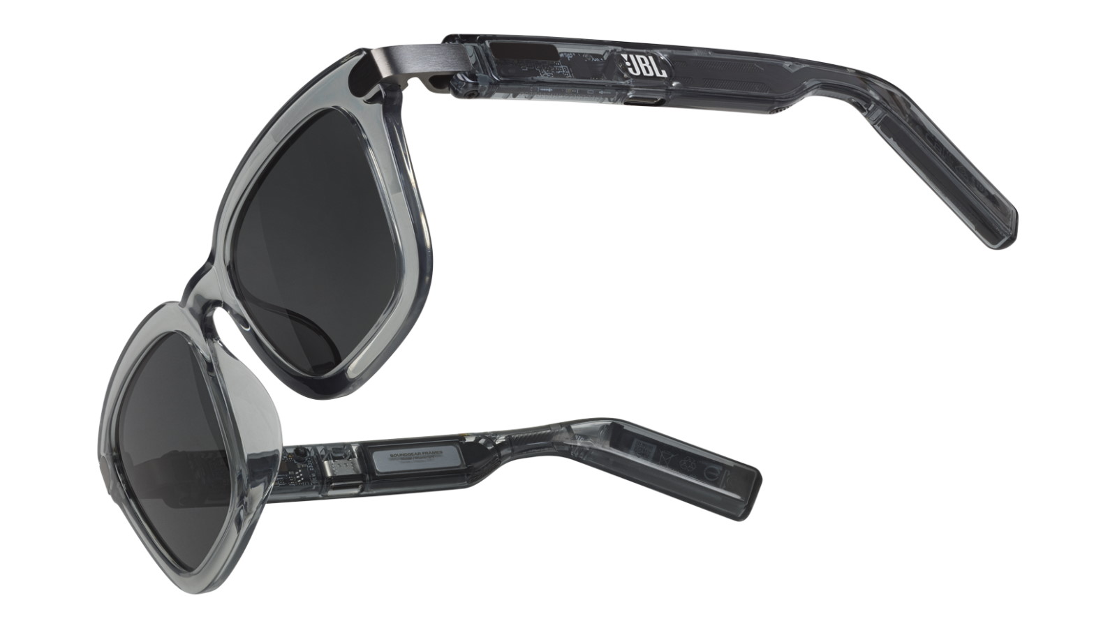 JBL Soundgear Frames Square Audio Glasses - Onyx | Joyce Mayne