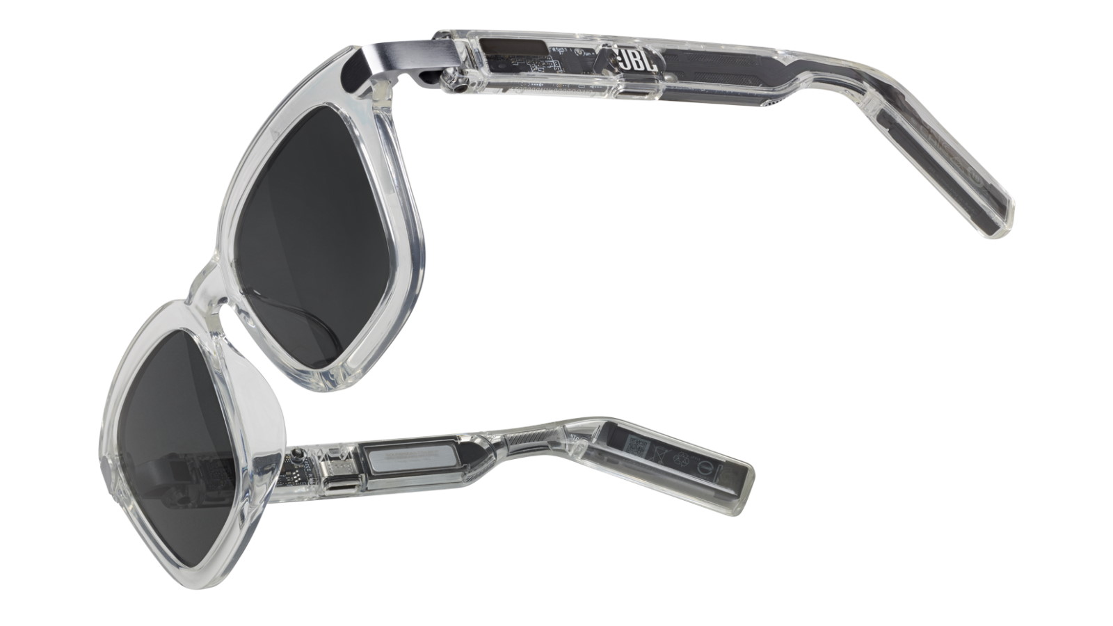 JBL Soundgear Frames Square Audio Glasses - Pearl | Joyce Mayne