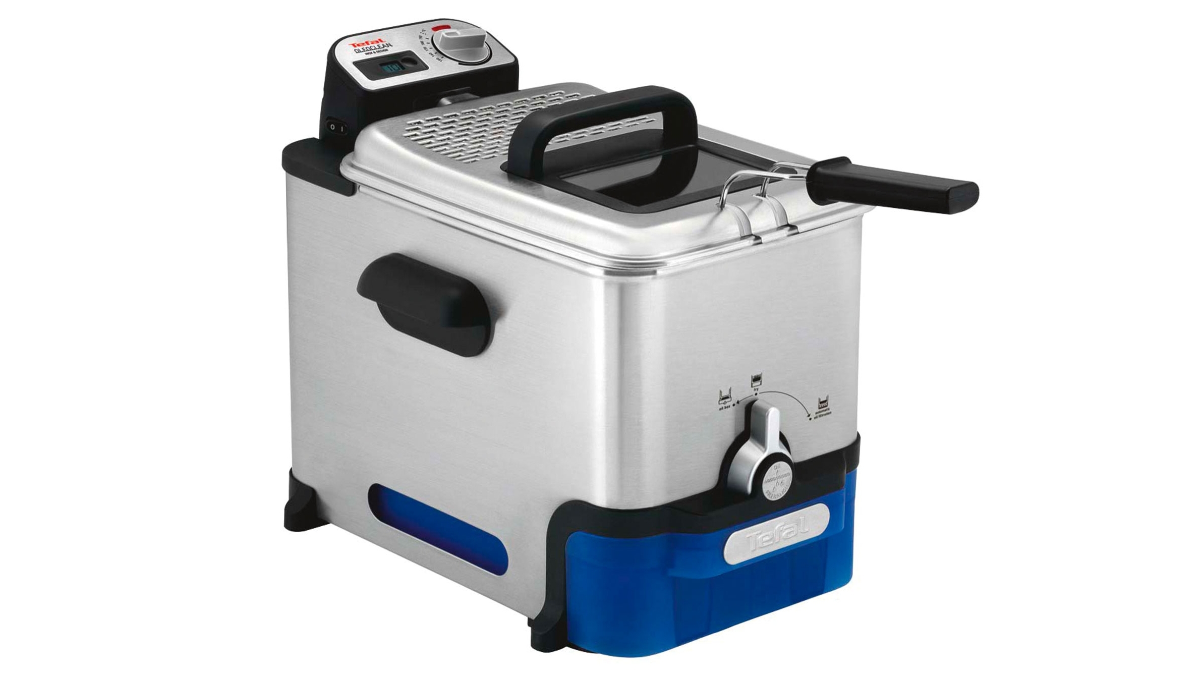 Tefal Oleoclean Deep Fryer with Digital Timer Joyce Mayne