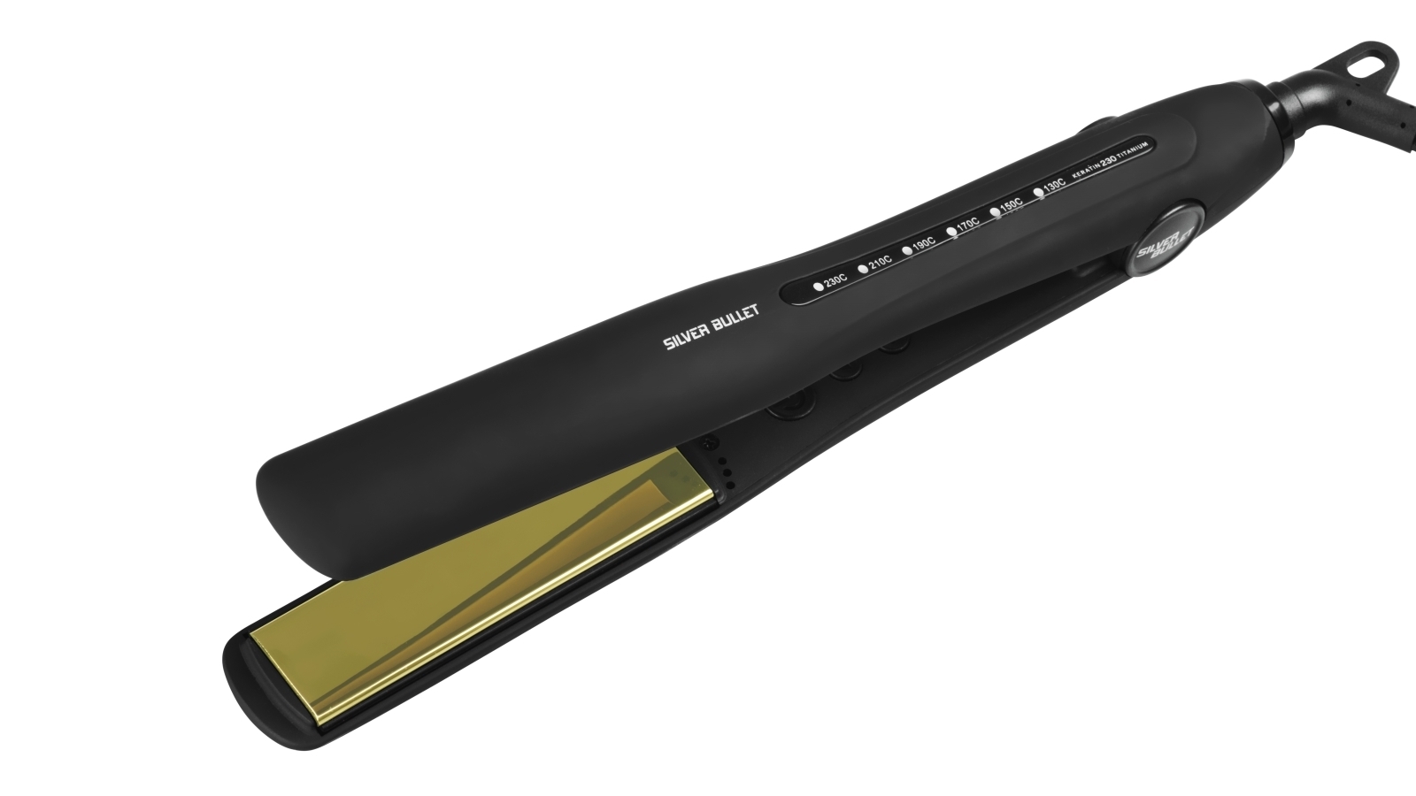 Silver Bullet Keratin 230 Titanium 25mm Hair Straightener - Gold