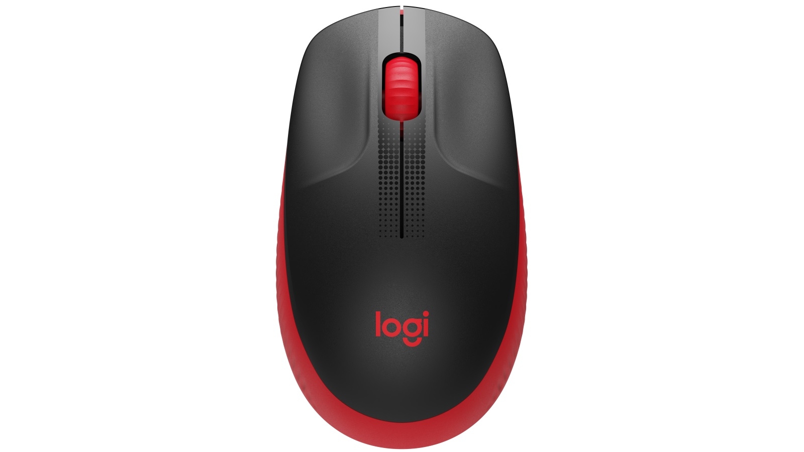 Logitech M190 Full-Size Wireless Mouse - Red