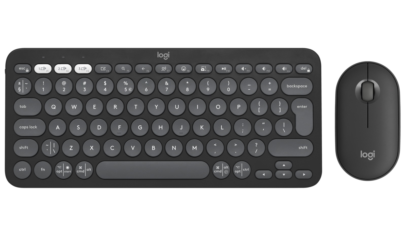 Logitech Pebble 2 Combo - Tonal Graphite