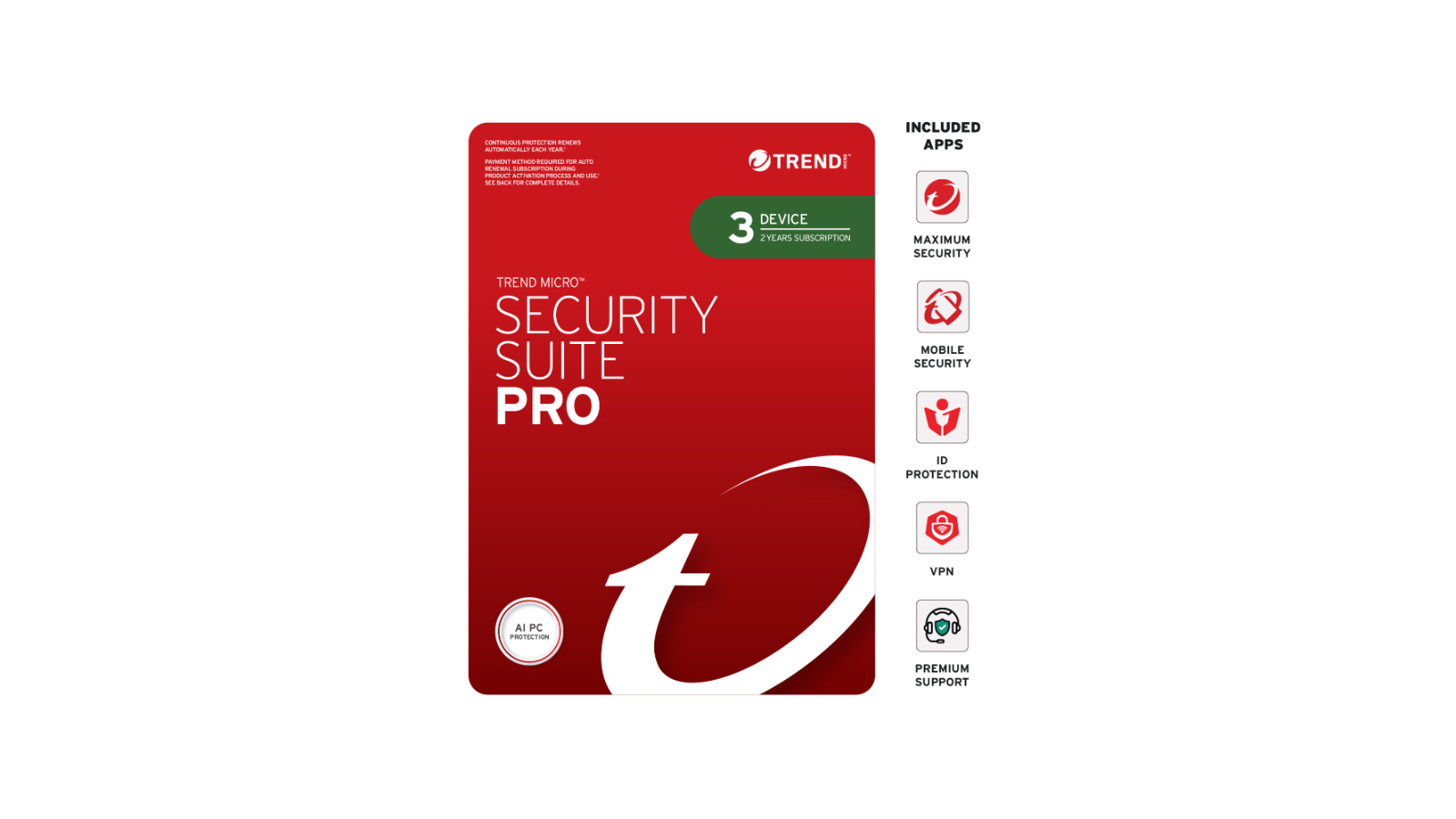 Trend Micro Security Suite Pro - 2 Years for 3 Devices | Joyce Mayne