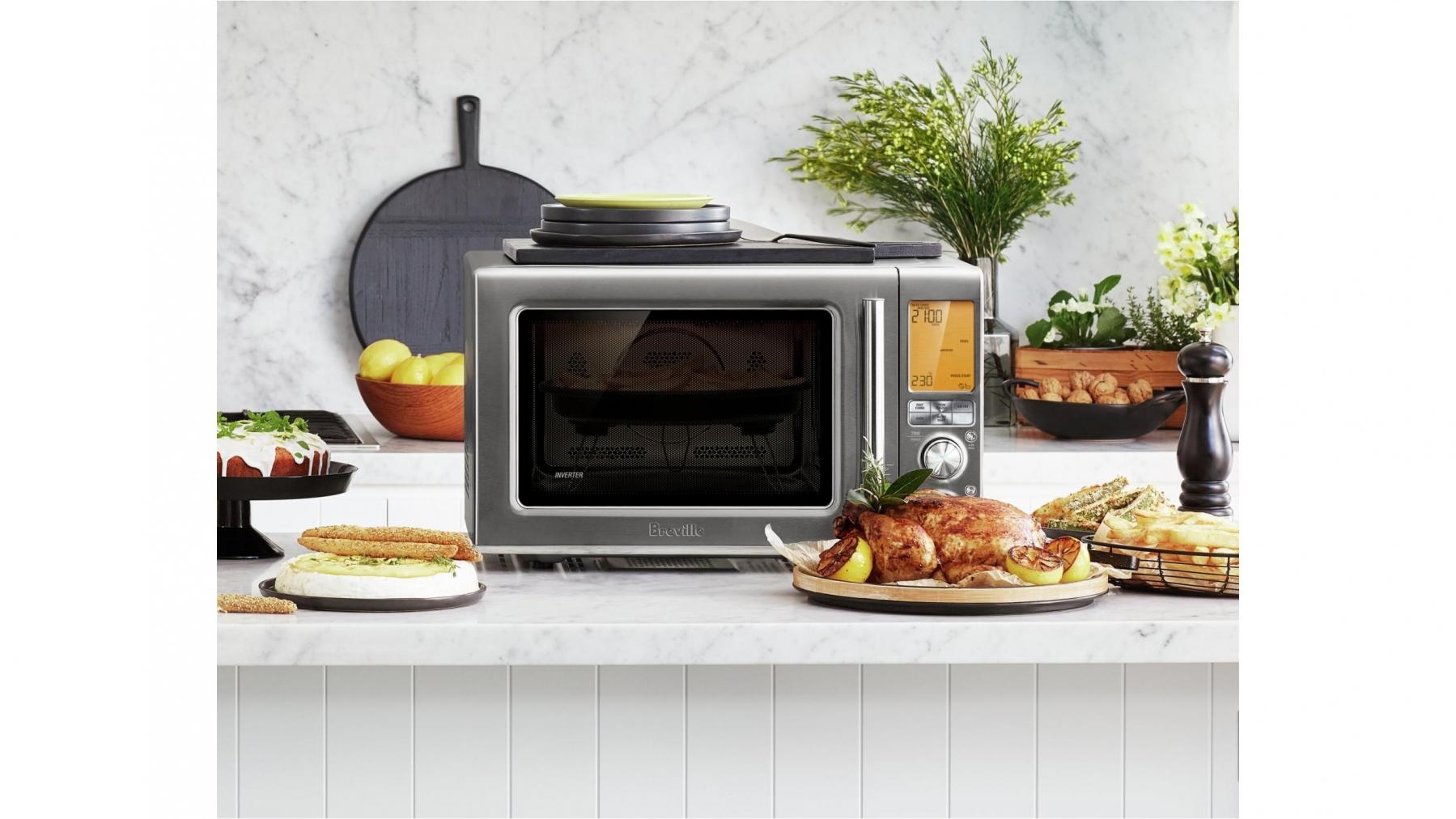 Breville the Combi Wave 3in1 Microwave Black Stainless Joyce Mayne