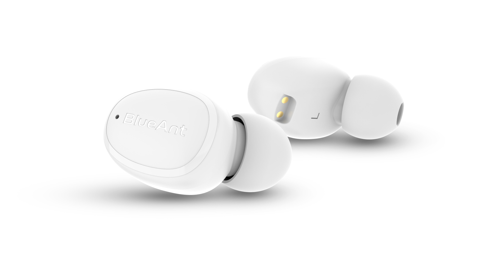 BlueAnt Pump Air Nano Micro True Wireless Earbuds Arctic White