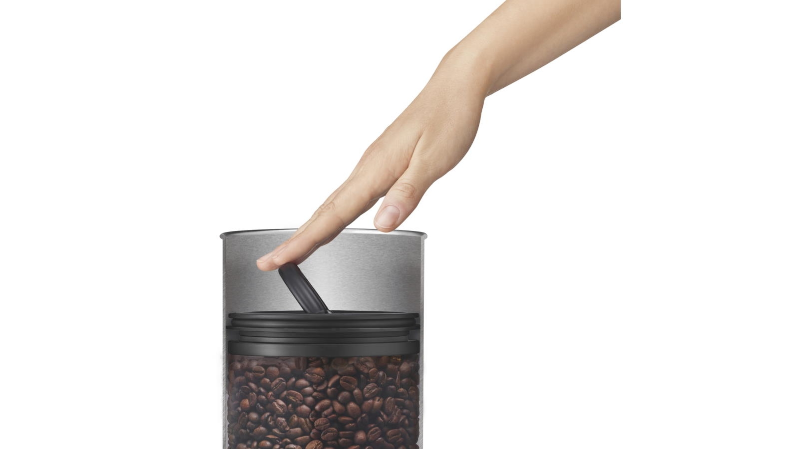 Breville the Bean Keeper Coffee Canister Black Truffle Joyce Mayne