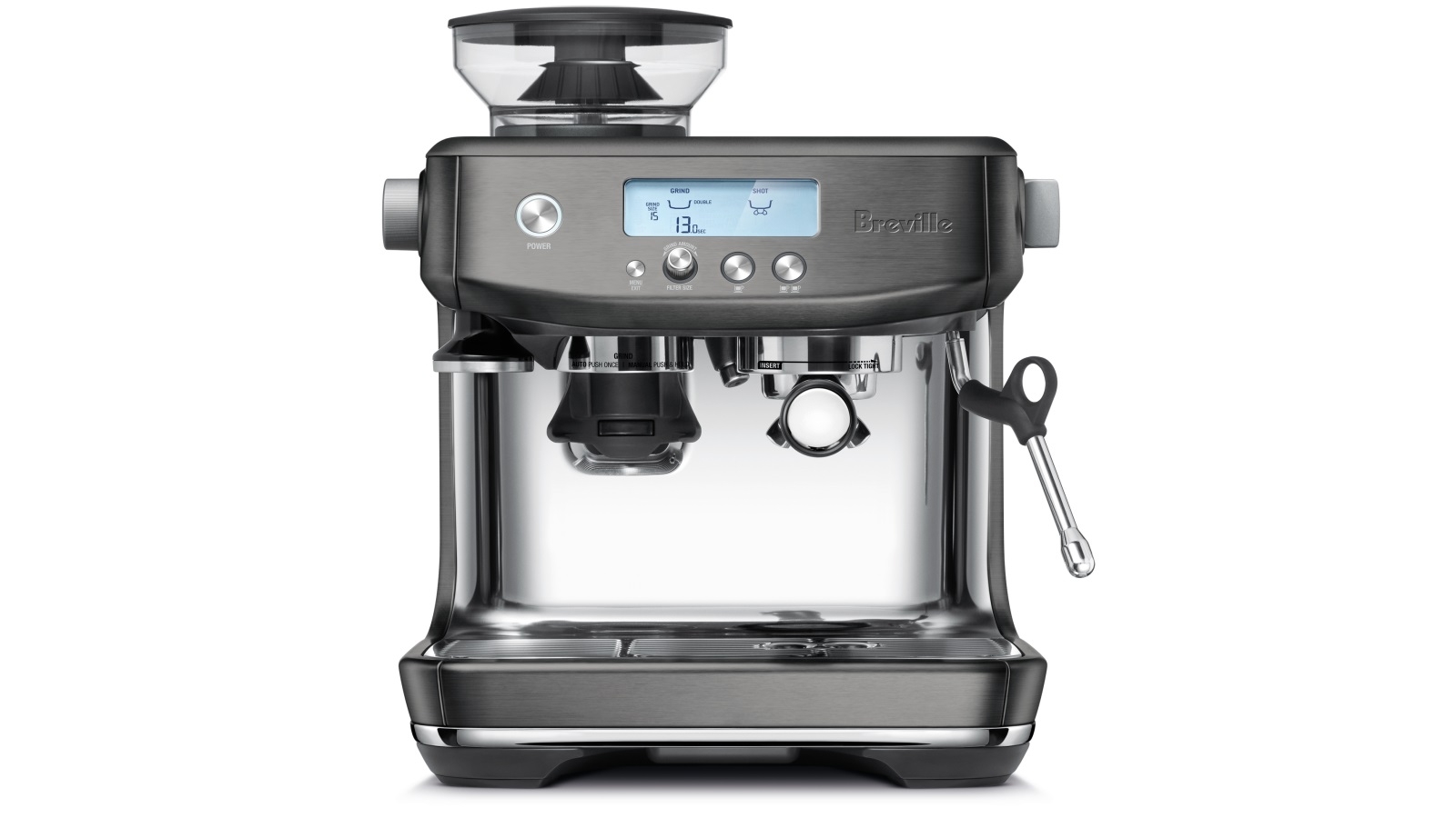 Breville the Barista Pro Espresso Coffee Machine Black Stainless