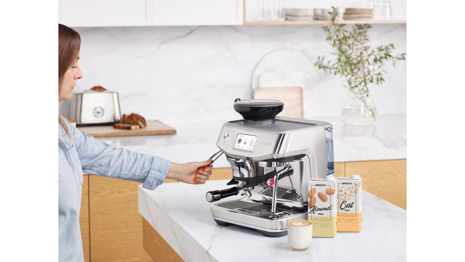 Breville the Barista Touch Impress Coffee Machine Brushed Stainless