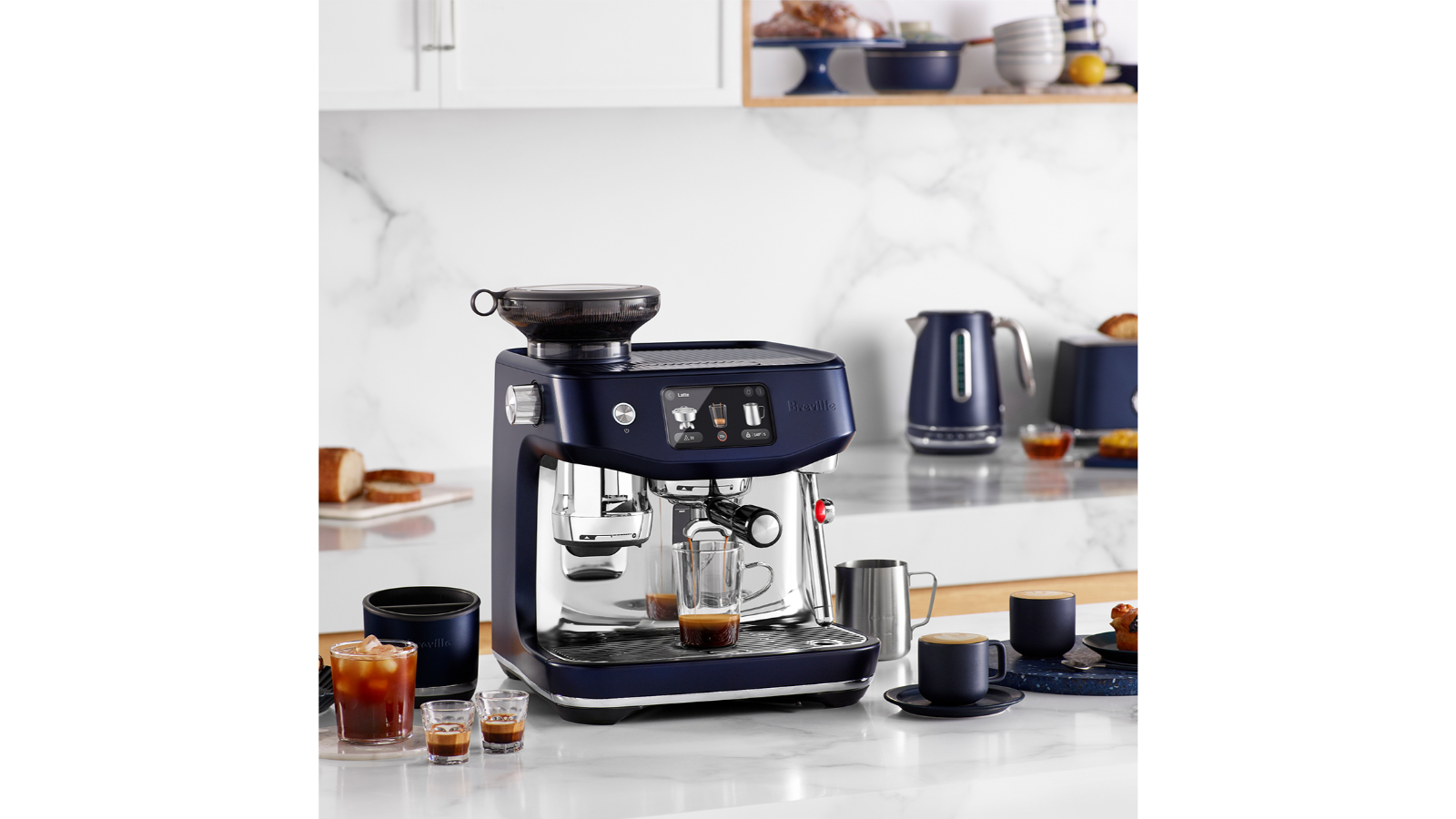 Breville the Oracle Jet Coffee Machine Damson Blue Joyce Mayne