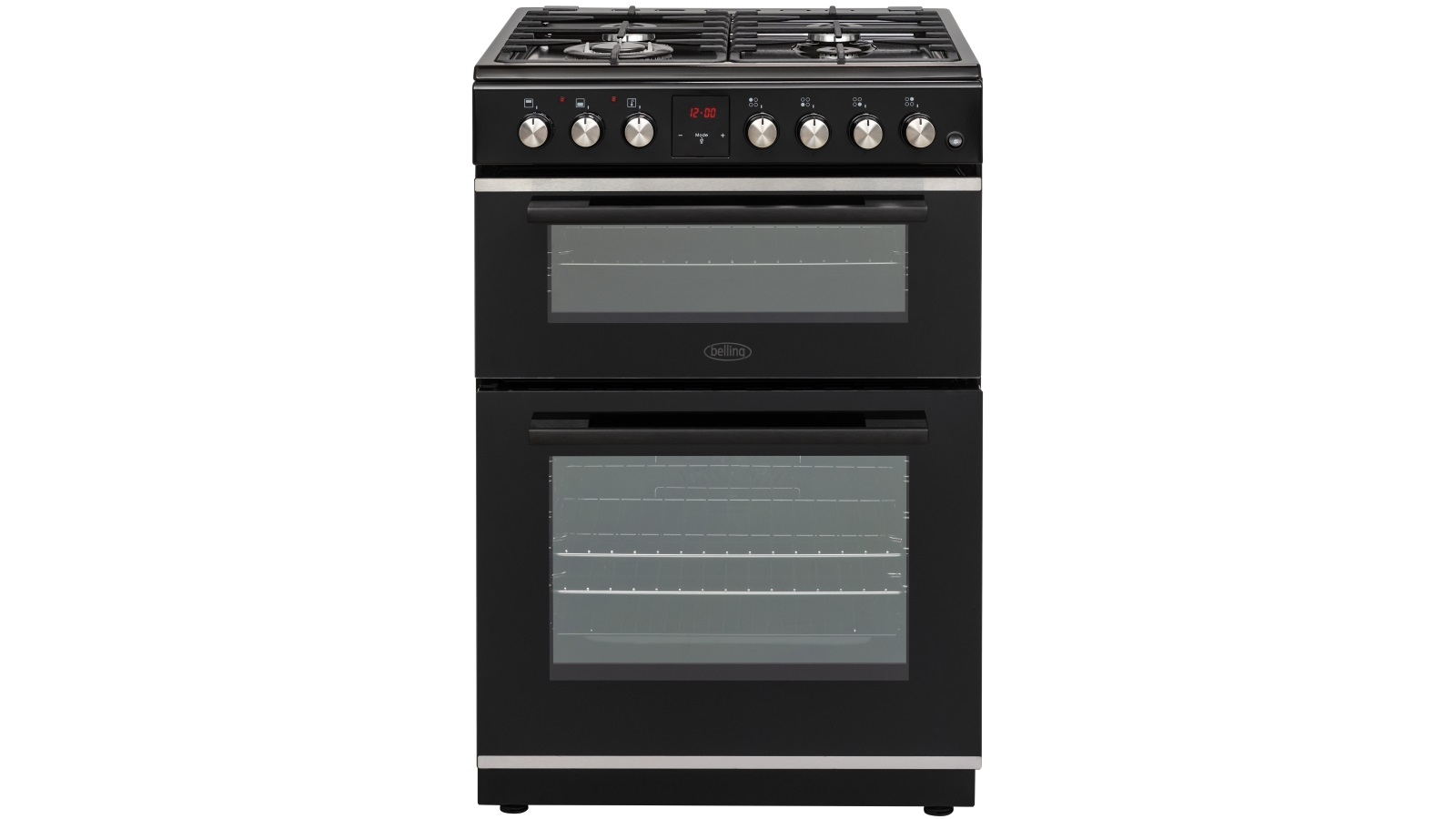Belling 600mm Dual Fuel Double Oven Freestanding Cooker with Gas