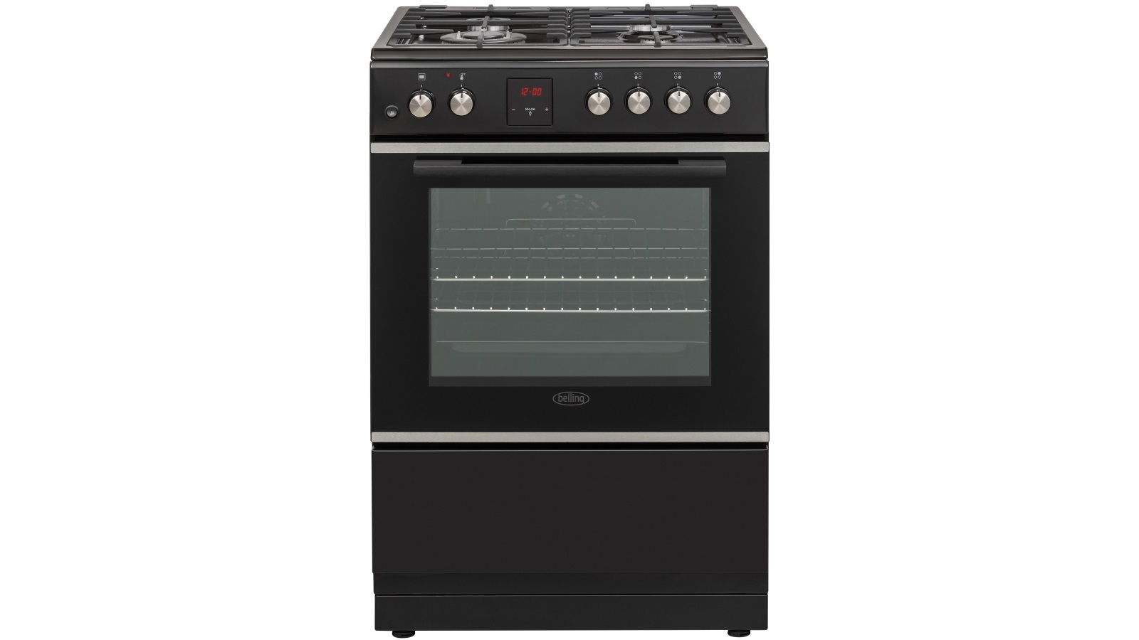 Belling 600mm Dual Fuel Freestanding Cooker with Gas Cooktop Joyce Mayne