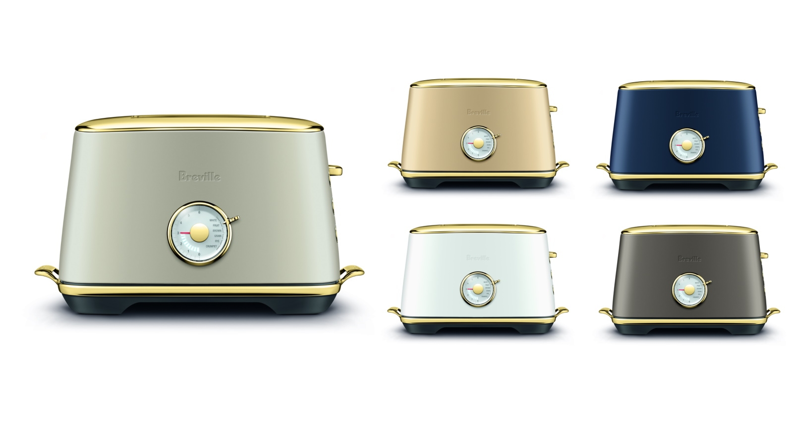 Breville the Toast Select Luxe Brass 2 Slice Toaster Joyce Mayne