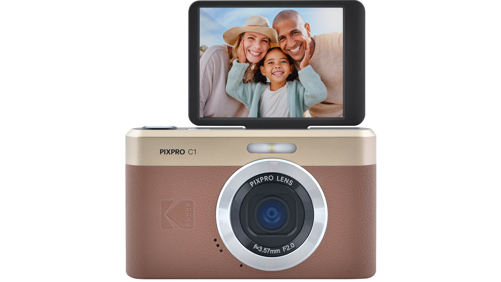 Kodak Pixpro C1 Digital Camera - Brown | Joyce Mayne