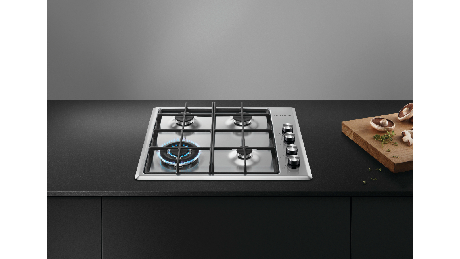 Fisher & Paykel 60cm 4 Burner Gas on Steel Cooktop LPG Joyce Mayne
