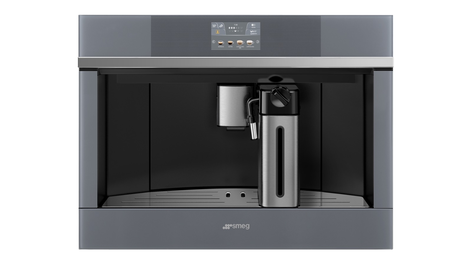 Smeg 45cm Linea Builtin Coffee Machine Silver Joyce Mayne