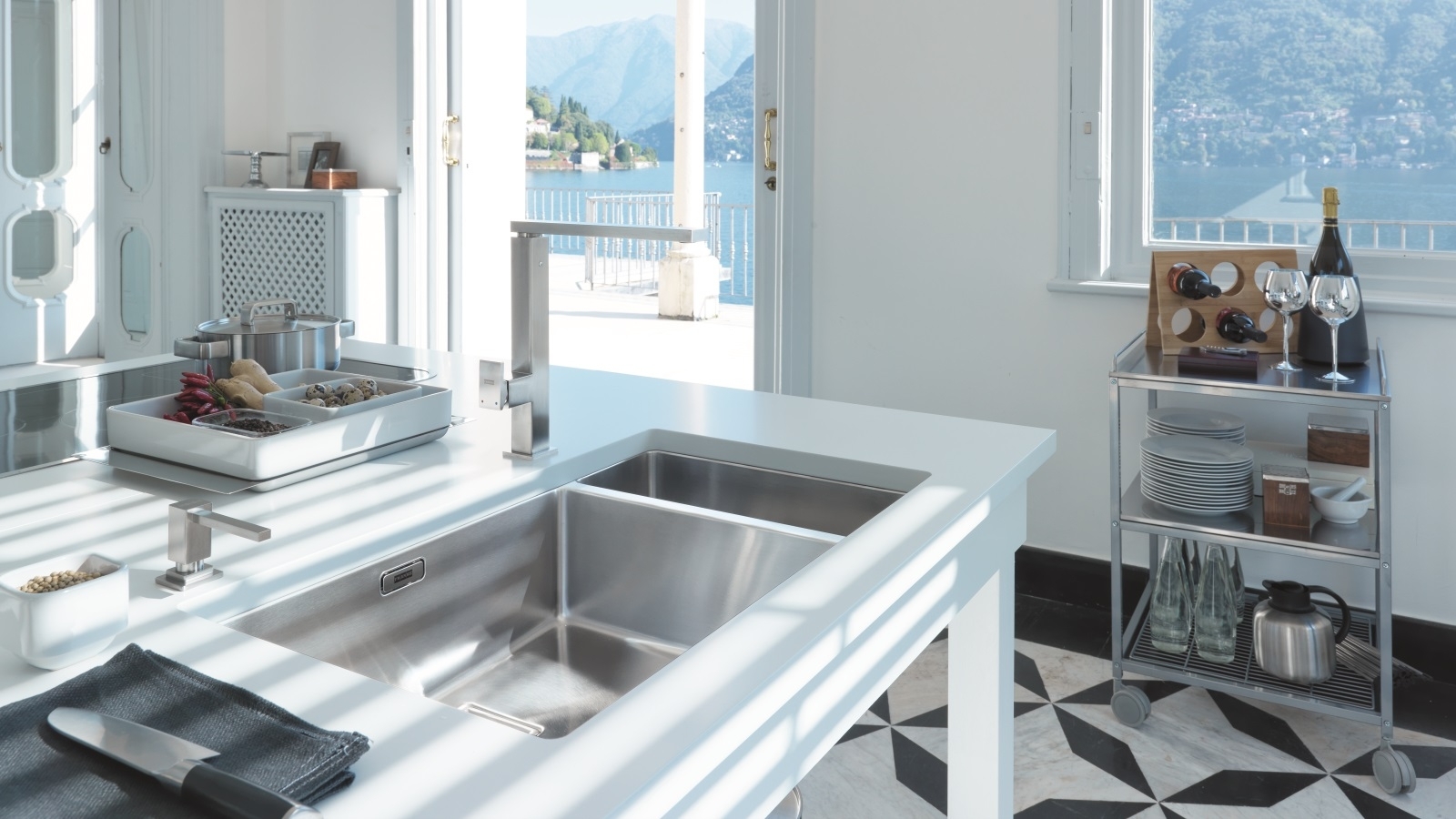 Franke Centinox Minimalist Double Bowl Inset/Undermount Sink Joyce Mayne