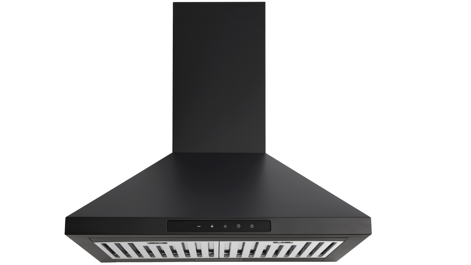 Euromaid 60cm Pyramid Canopy Rangehood Matte Black Joyce Mayne