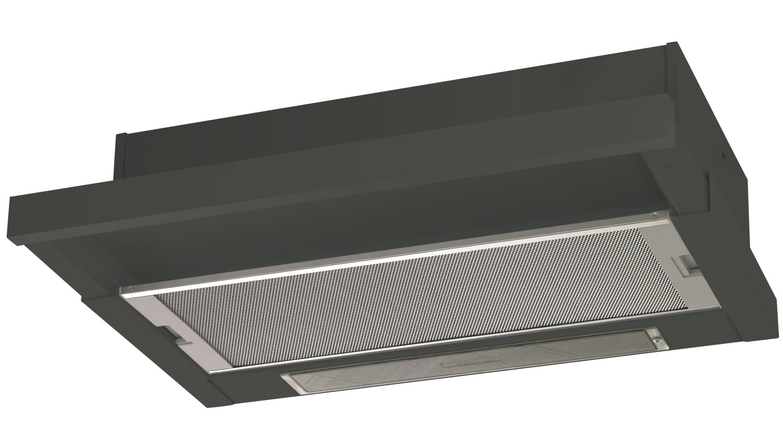 Chef 60cm SlideOut Rangehood Black Joyce Mayne