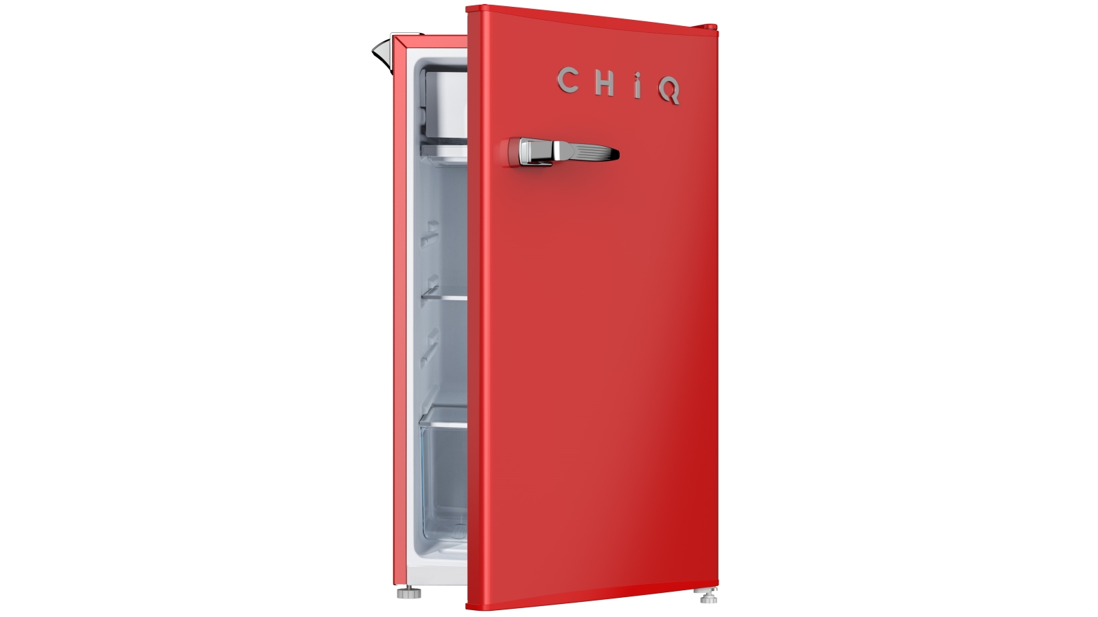 CHiQ 90L Retro Style Bar Fridge Red Joyce Mayne