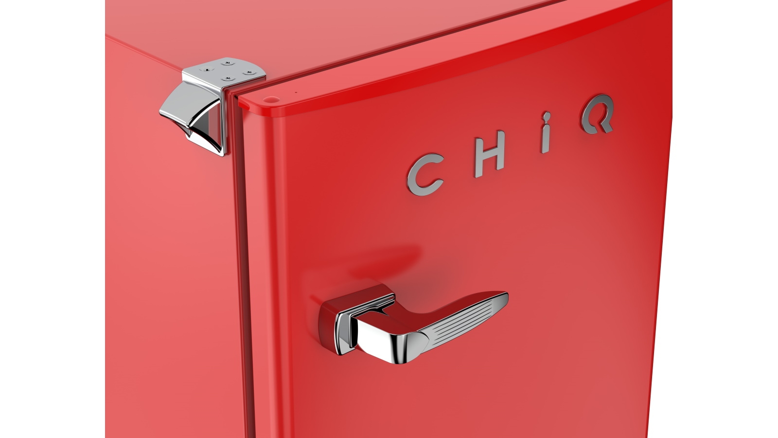 CHiQ 90L Retro Style Bar Fridge Red Joyce Mayne