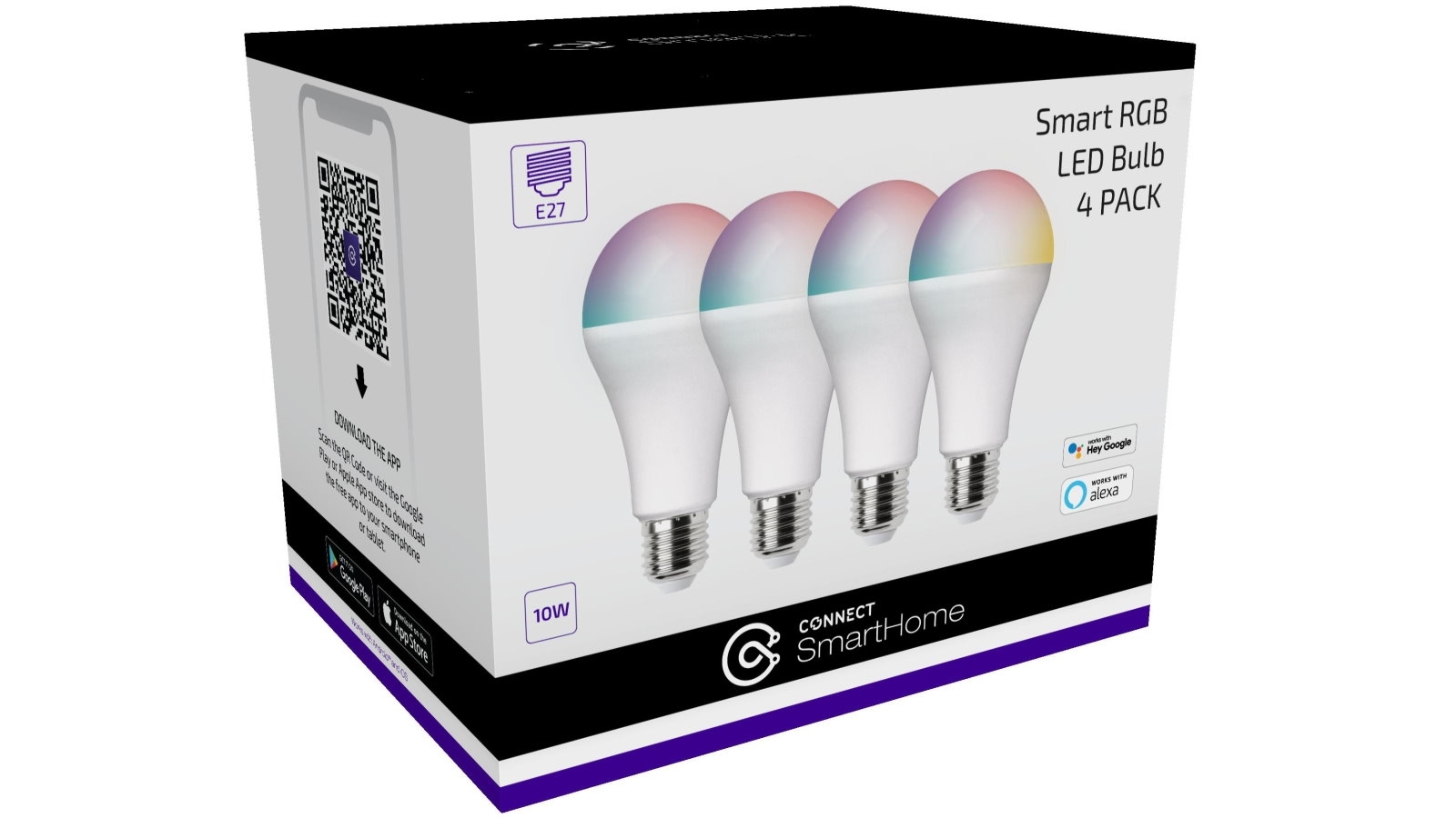 connect smart 10w e27 rgb led light bulb