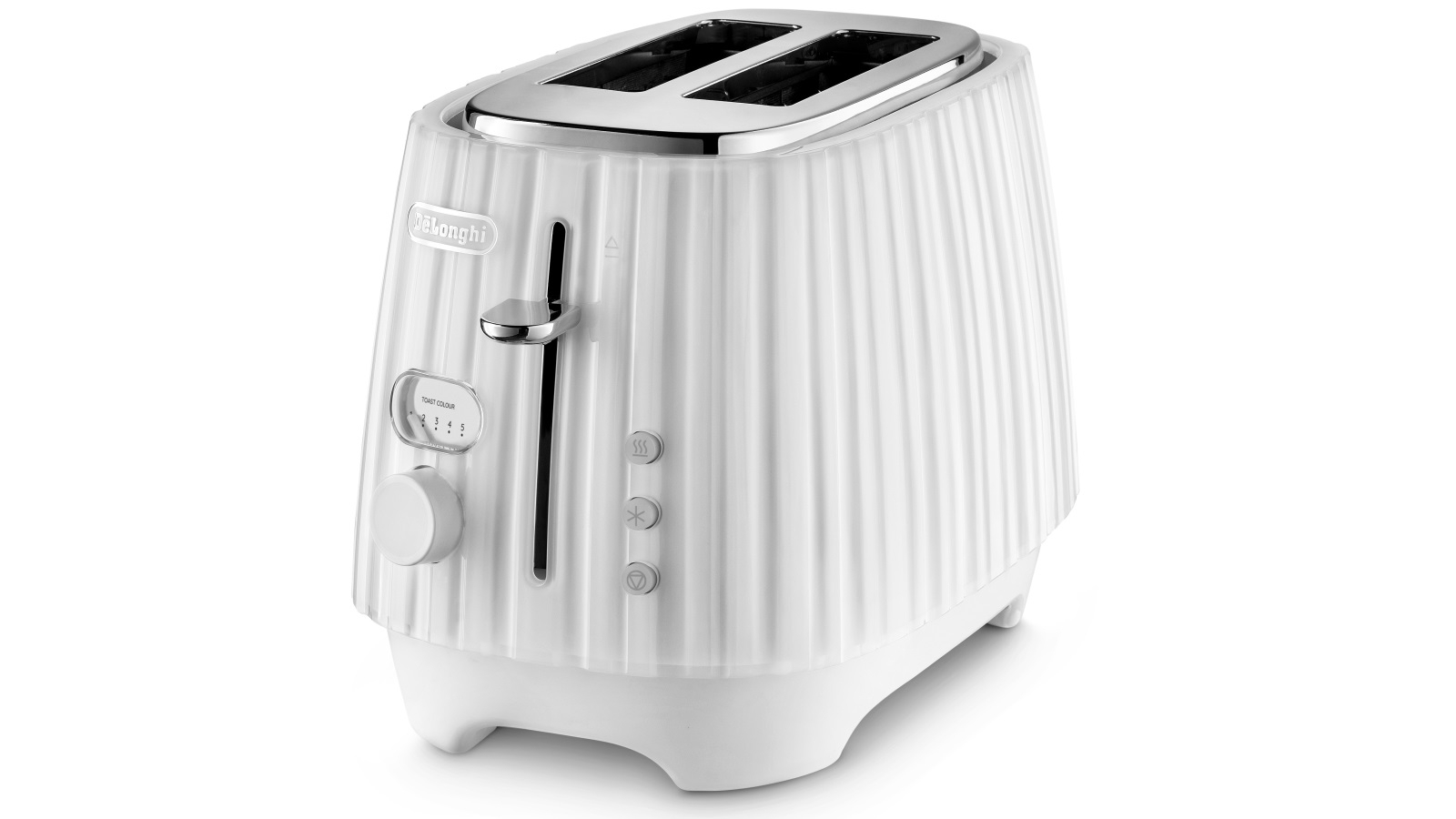 DeLonghi Ballerina 2 Slice Toaster Opaline White Joyce Mayne