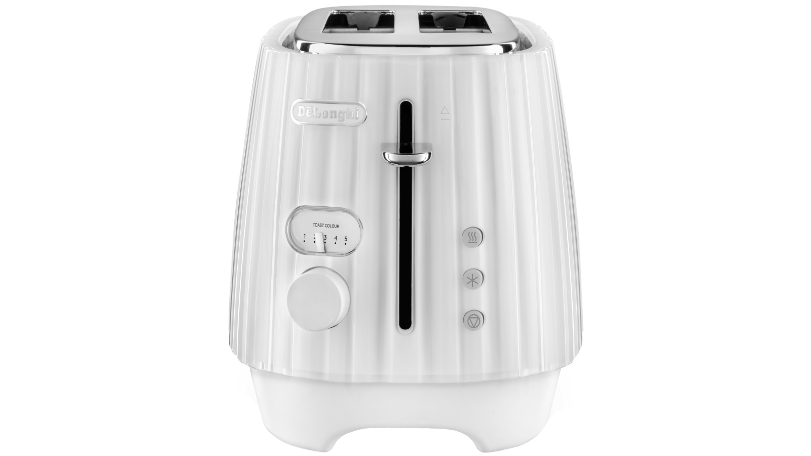DeLonghi Ballerina 2 Slice Toaster Opaline White Joyce Mayne