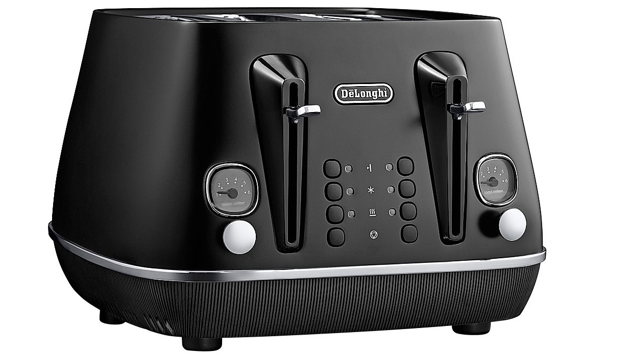 De Longhi Distinta Moments 4 Slice Toaster Sunset Black Joyce