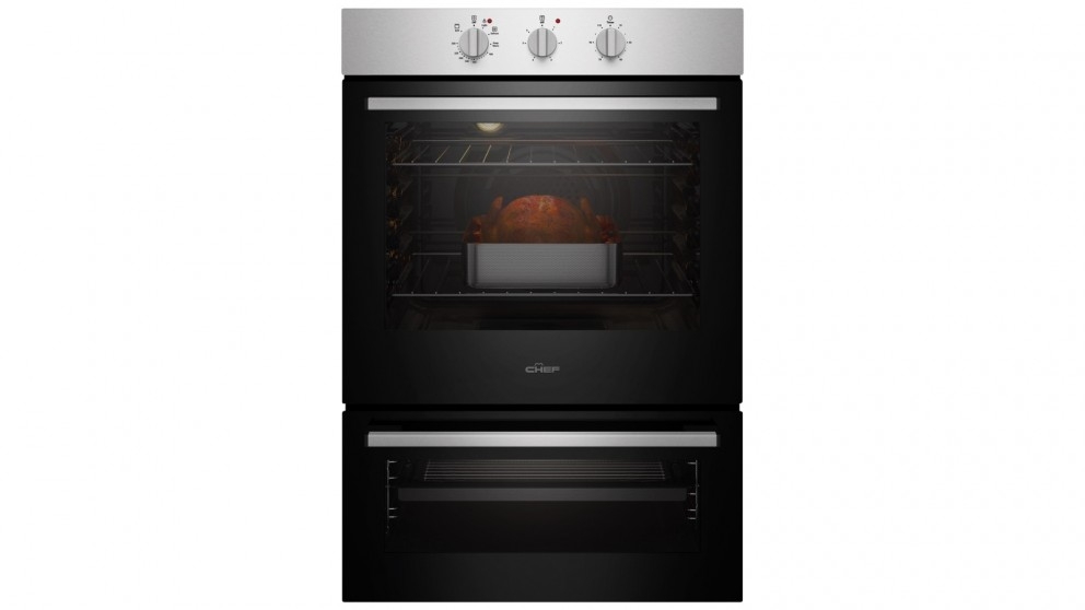 Chef 600mm Multifunction 3 Fan Forced Oven with Separate Grill