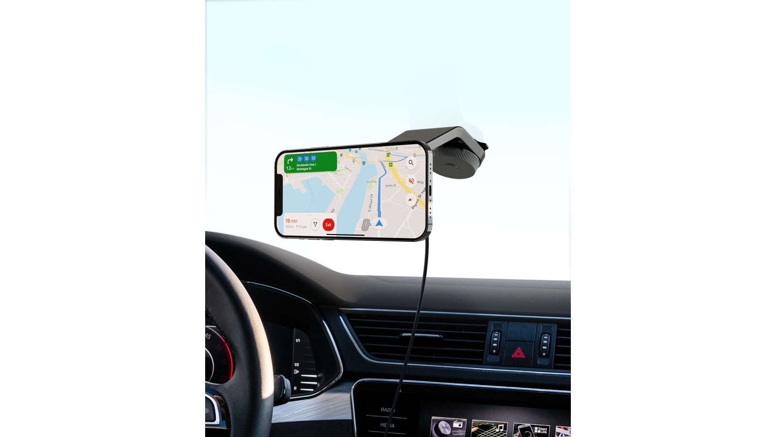 cygnett maghold magnetic car wireless charger window mount