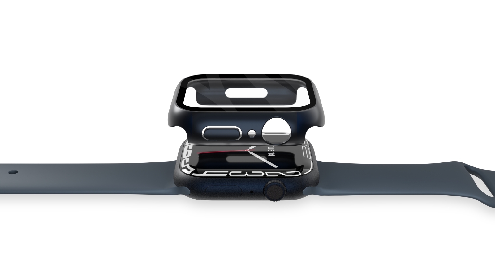 EdgeShield Case with Glass Screen Protector for Apple Watch