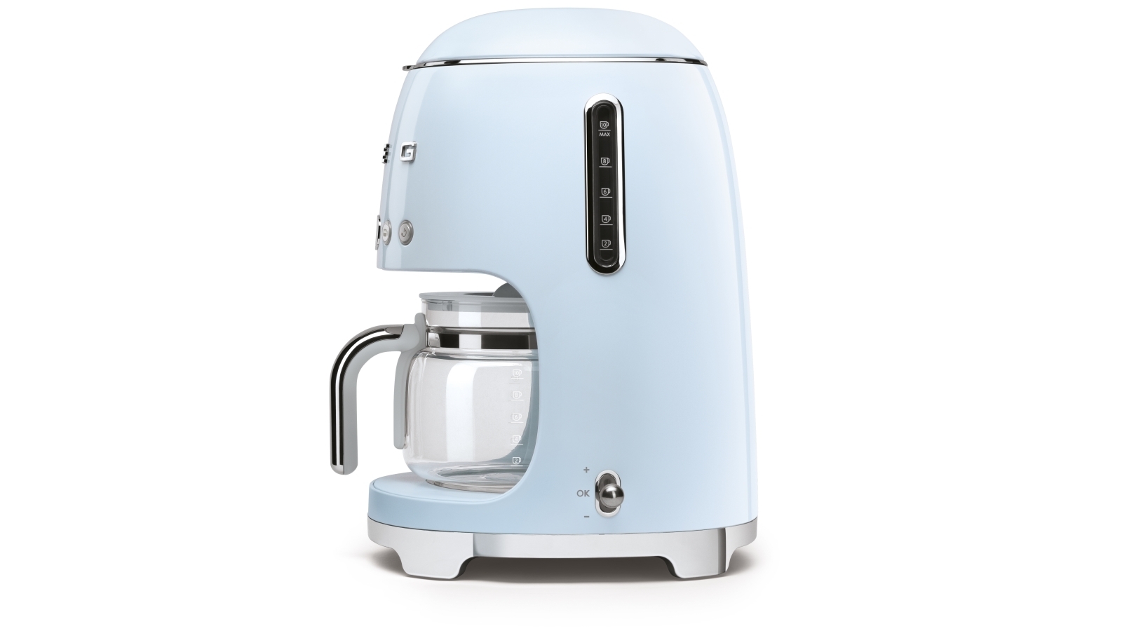 Smeg 50's Retro Style Aesthetic Drip Filter Coffee Machine Pastel Blue Joyce Mayne